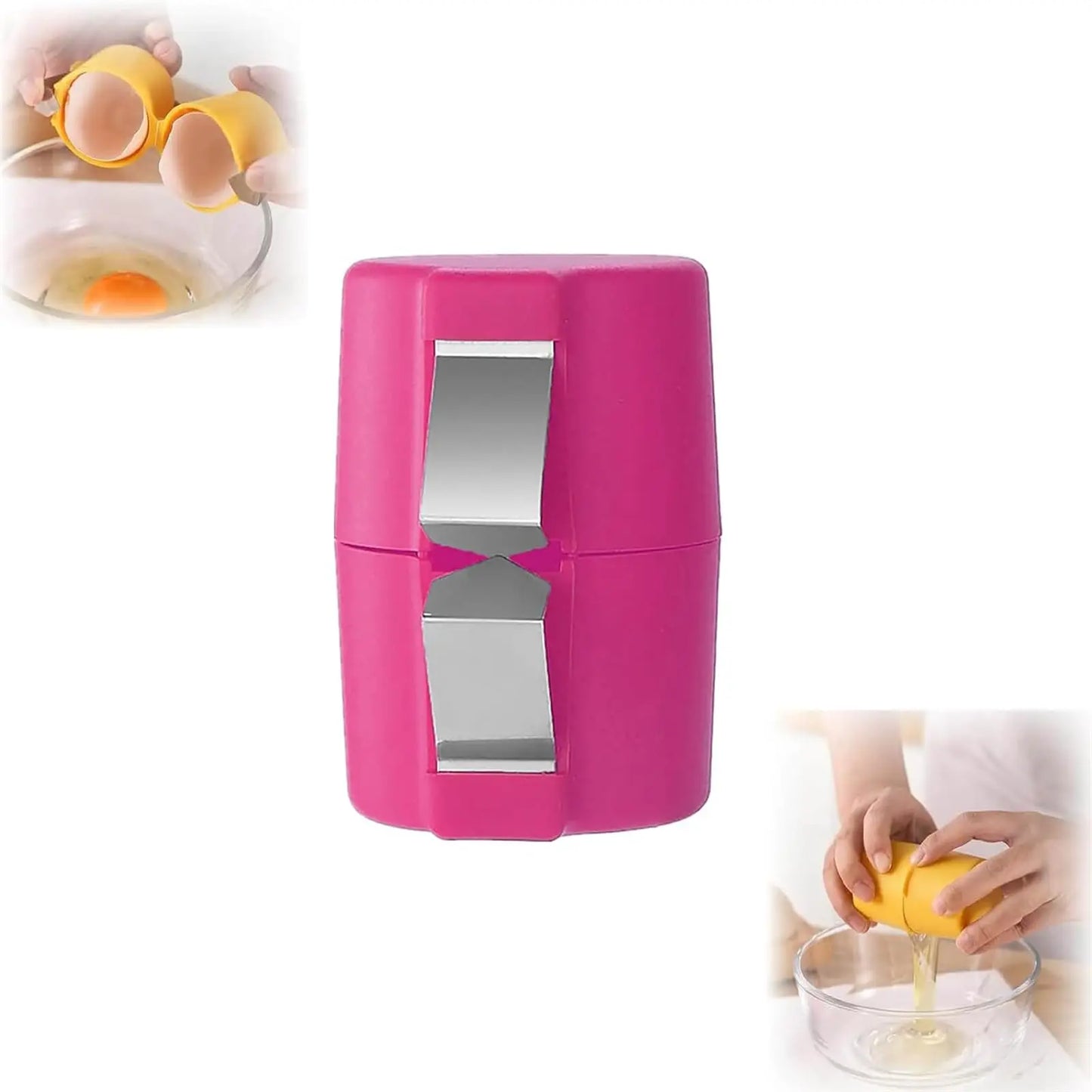 1/2Pcs Handheld Egg Cracker Shell Opener Multifunctional Raw Egg Cutter and Separator Essential Kitchen Gadget for Cooking
