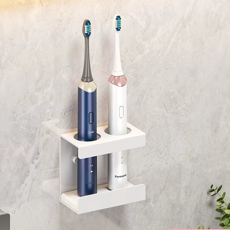 Aluminum Wall Mount Electric Toothbrush Holder for Bathroom, Shower, Toothbrush Hanger Brush Stand, Hanger Bathroom Organizer