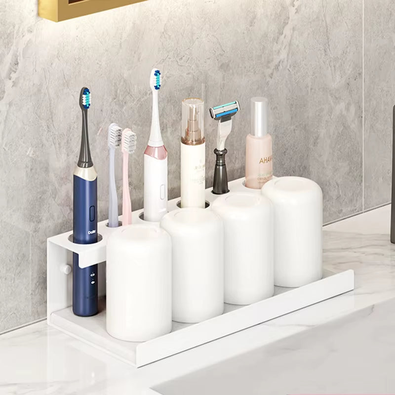 Aluminum Wall Mount Electric Toothbrush Holder for Bathroom, Shower, Toothbrush Hanger Brush Stand, Hanger Bathroom Organizer