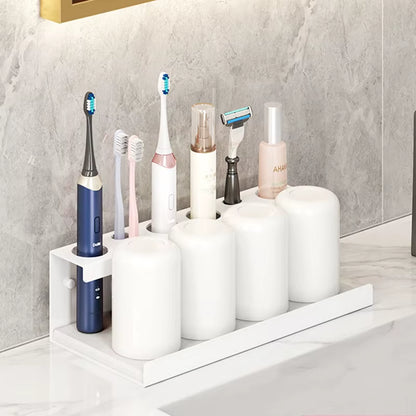 Aluminum Wall Mount Electric Toothbrush Holder for Bathroom, Shower, Toothbrush Hanger Brush Stand, Hanger Bathroom Organizer
