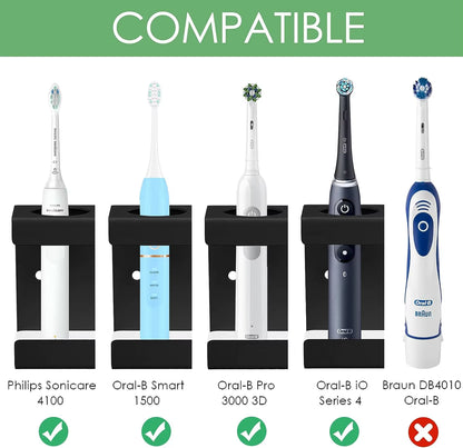 Aluminum Wall Mount Electric Toothbrush Holder for Bathroom, Shower, Toothbrush Hanger Brush Stand, Hanger Bathroom Organizer