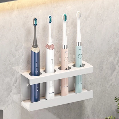 Aluminum Wall Mount Electric Toothbrush Holder for Bathroom, Shower, Toothbrush Hanger Brush Stand, Hanger Bathroom Organizer
