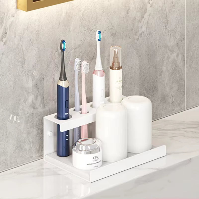 Aluminum Wall Mount Electric Toothbrush Holder for Bathroom, Shower, Toothbrush Hanger Brush Stand, Hanger Bathroom Organizer