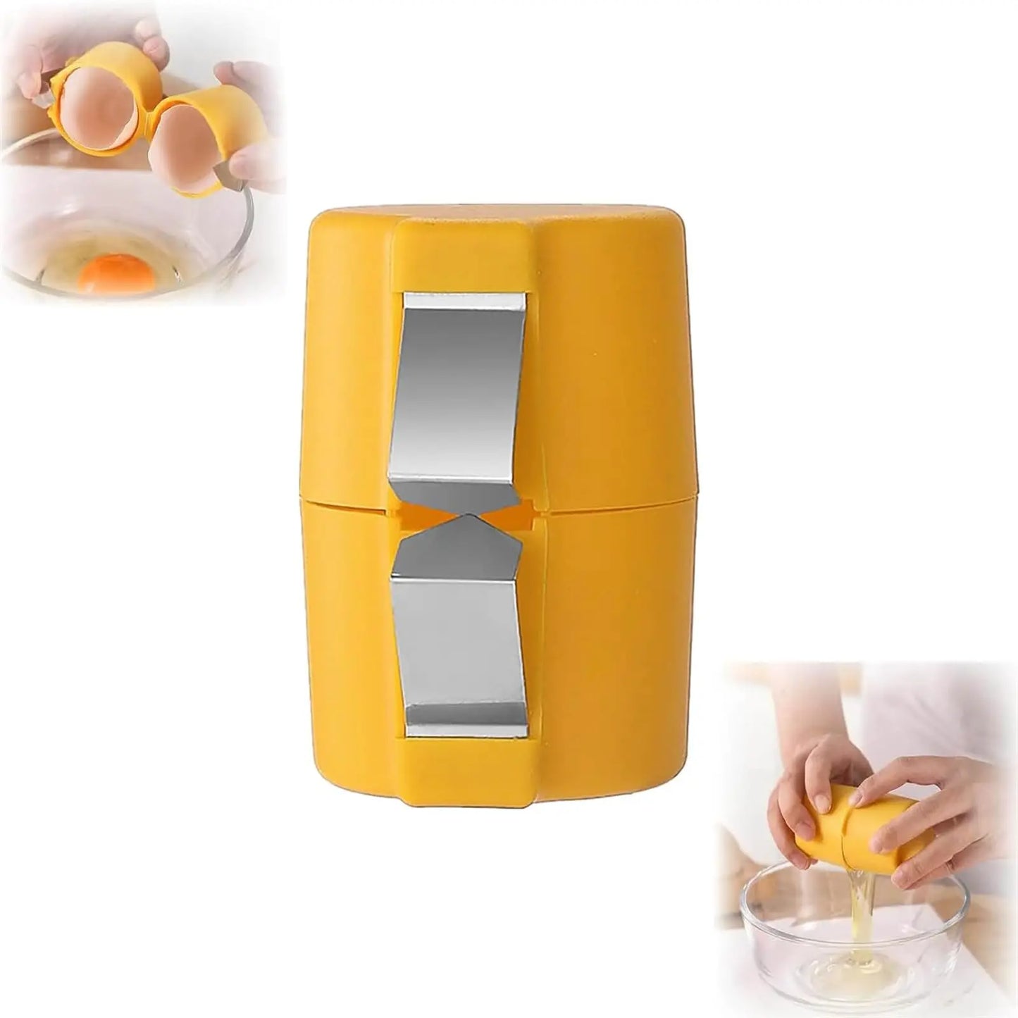 1/2Pcs Handheld Egg Cracker Shell Opener Multifunctional Raw Egg Cutter and Separator Essential Kitchen Gadget for Cooking